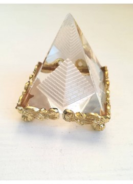 Фън шуй кристална пирамида за хармония в помещението модел Лукс размер М